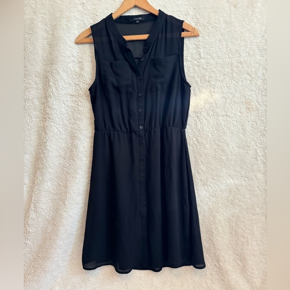 Stitch fix paper moon black sheer lined dress -Small - Picture 6 of 7